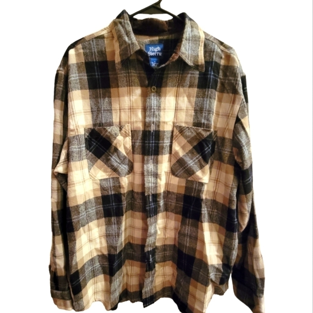 High Sierra Men's Plaid Shirt Size Large